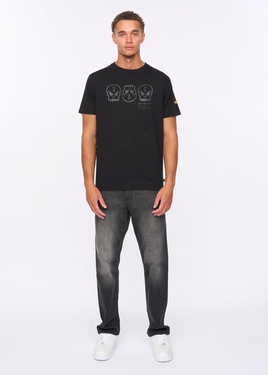 Duck & Cover Black Deltamans T-shirt