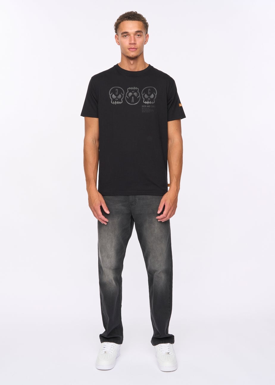 Duck & Cover Black Deltamans T-shirt