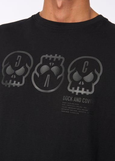 Duck & Cover Black Deltamans T-shirt