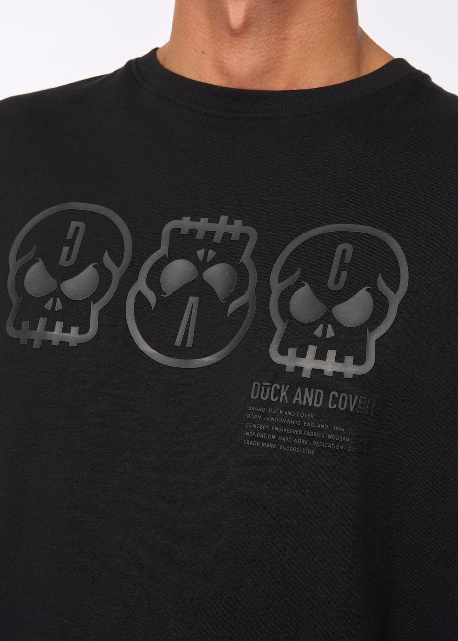 Duck & Cover Black Deltamans T-shirt
