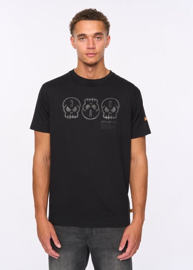 Duck & Cover Black Deltamans T-shirt