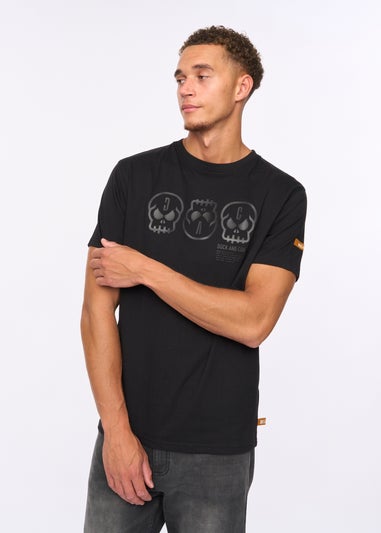 Duck & Cover Black Deltamans T-shirt