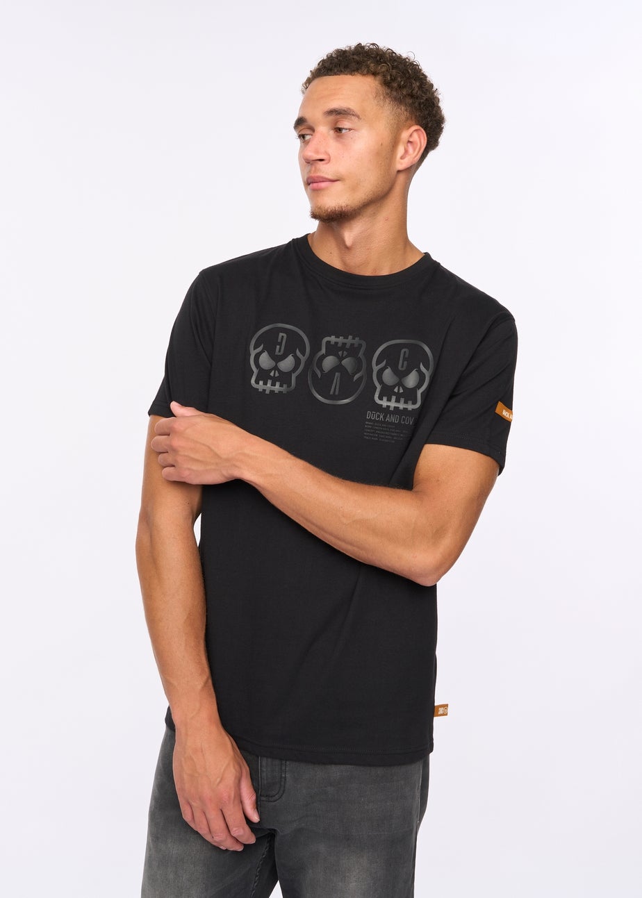 Duck & Cover Black Deltamans T-shirt