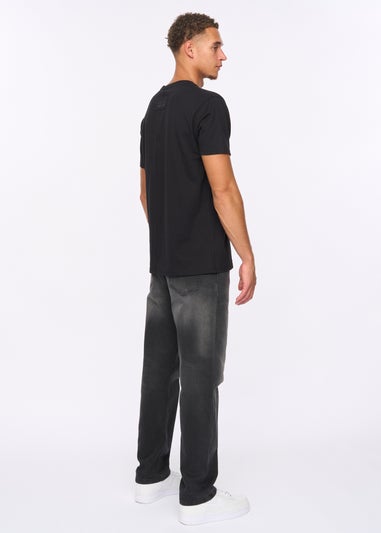 Duck & Cover Black Deltamans T-shirt