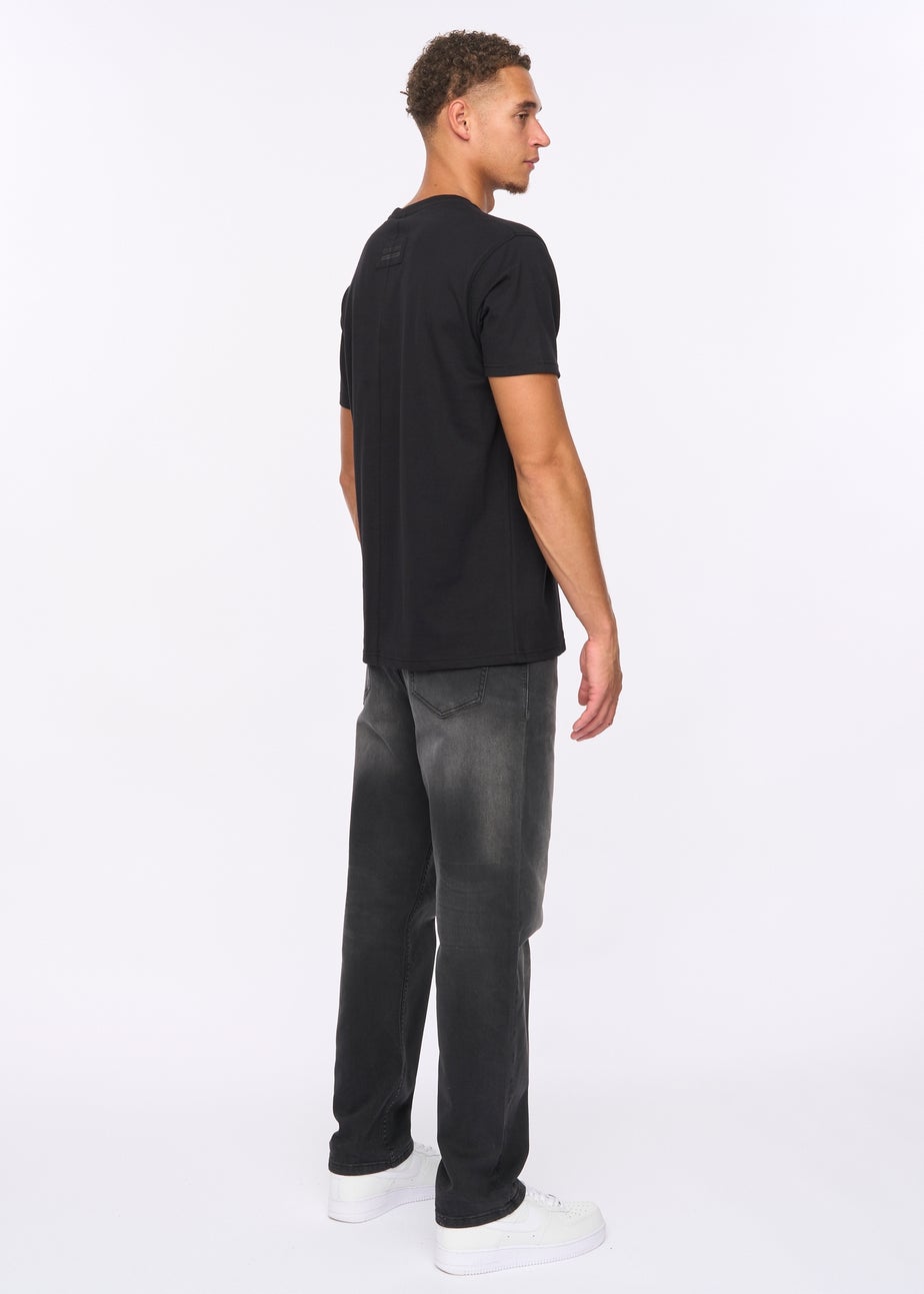 Duck & Cover Black Deltamans T-shirt