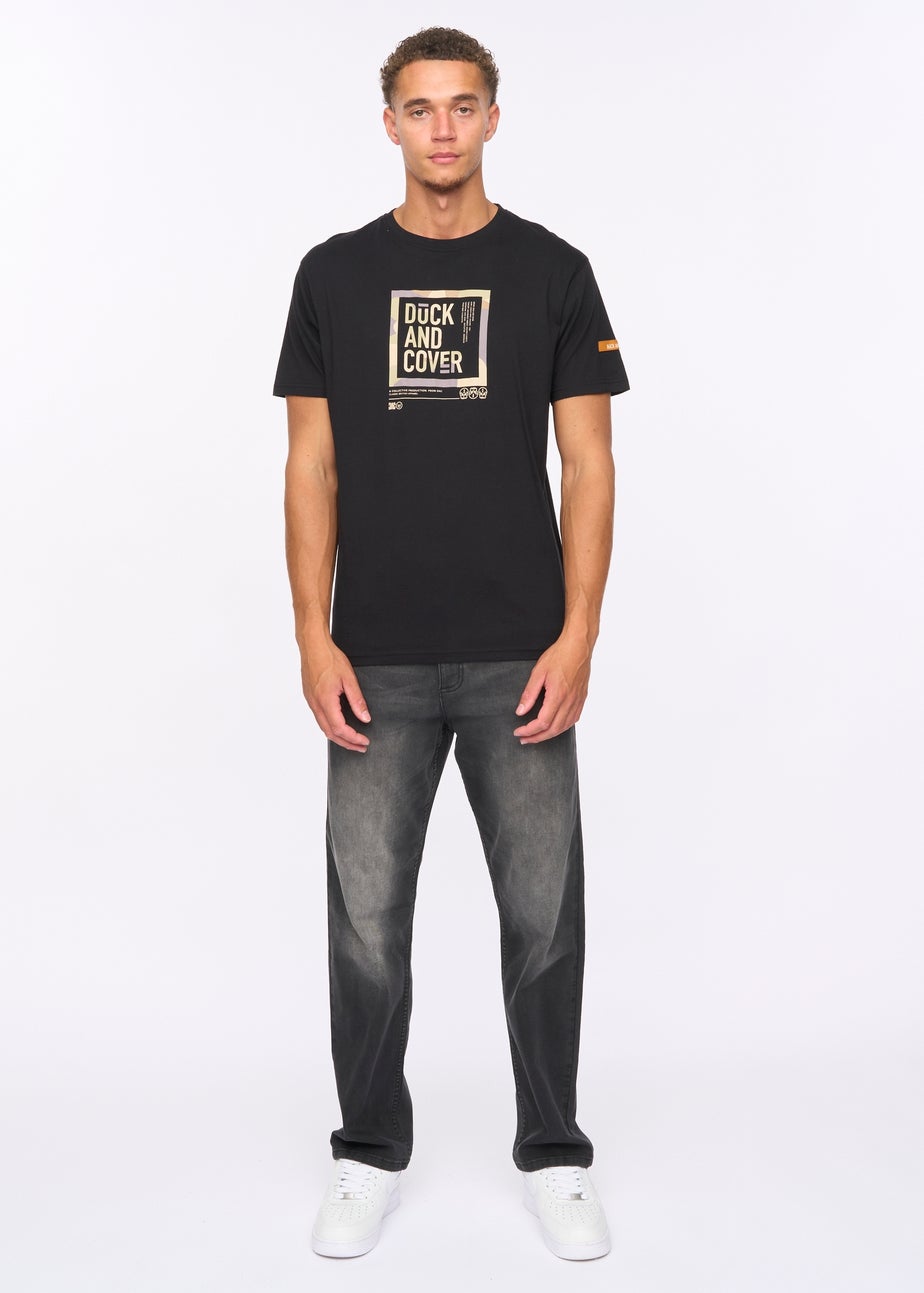 Duck & Cover Black Primatic T-shirt