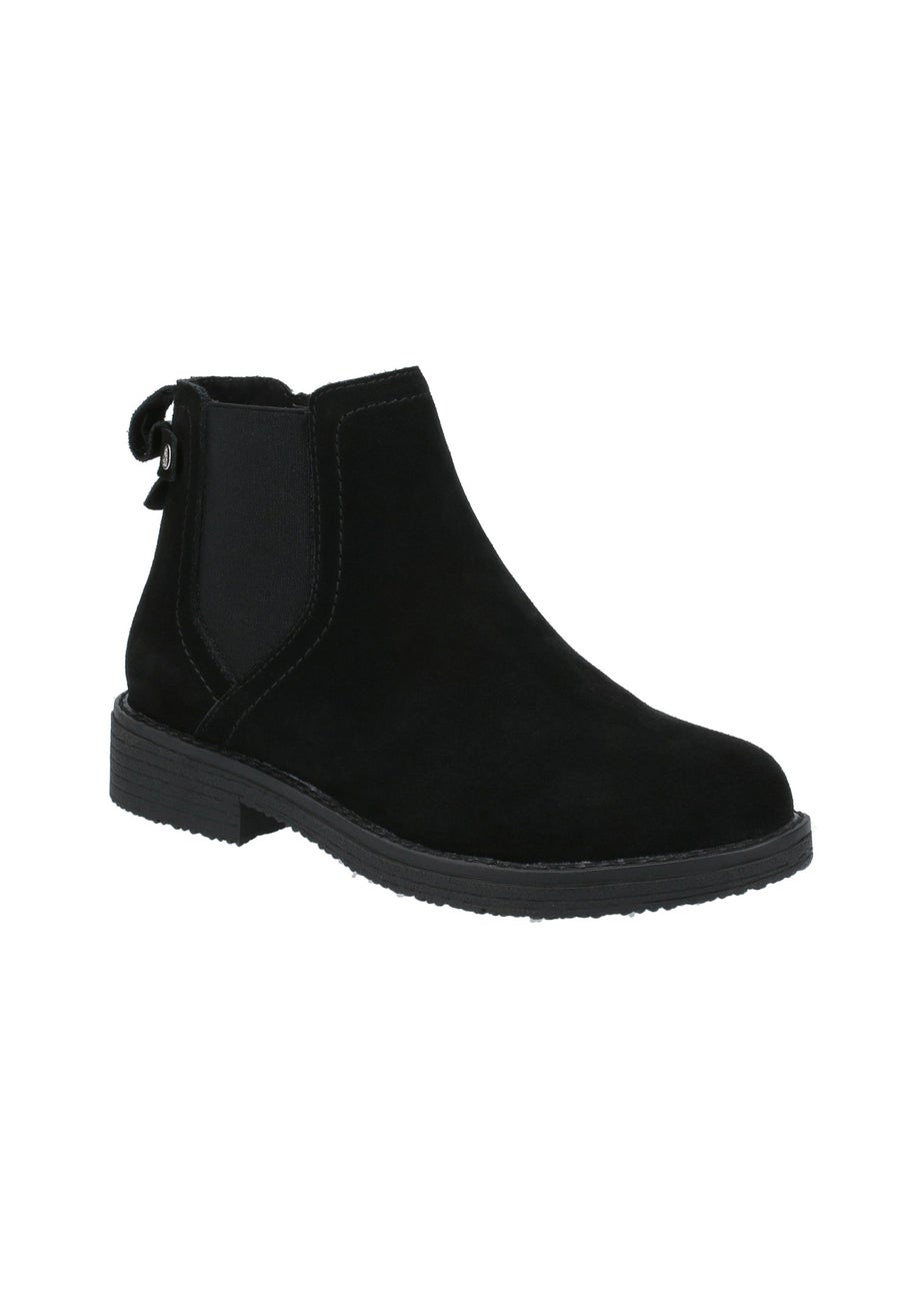 Hush Puppies Black Maddy Wide Boot