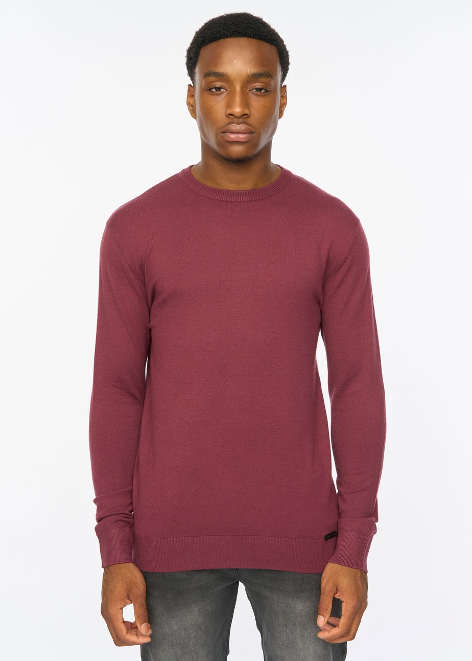 Duck & Cover Raisin Consenza Knitted Crew