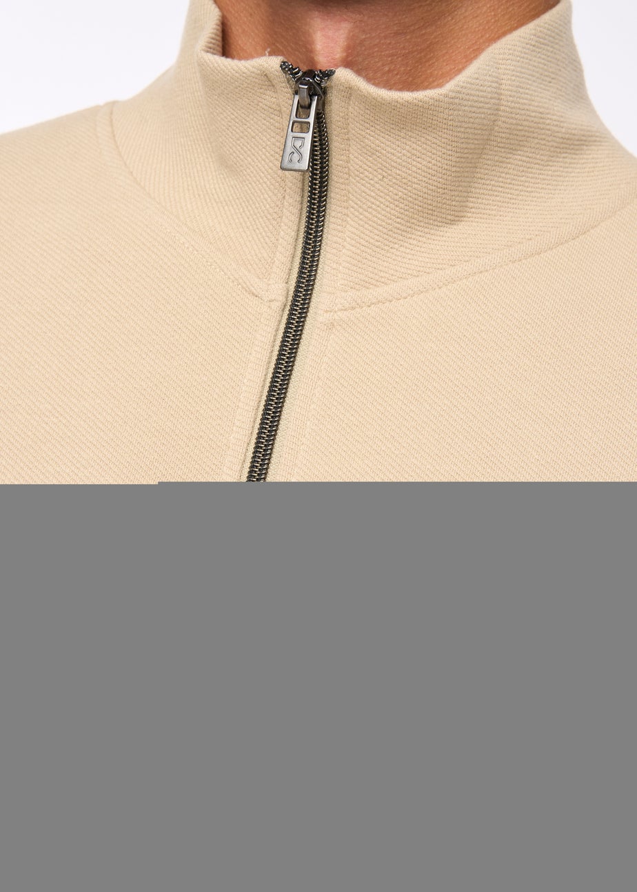 Duck & Cover Stone Slellmoore 1/4 Zip Sweat
