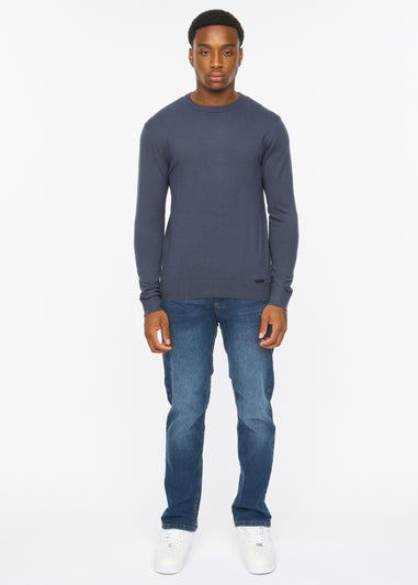 Duck & Cover Navy Consenza Knitted Crew