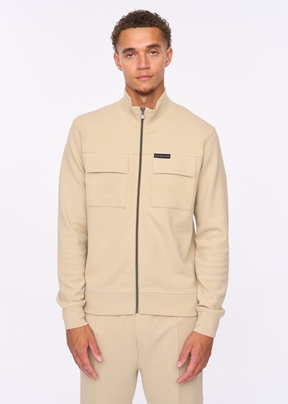 Duck & Cover Stone Tames Zip Thru Sweat