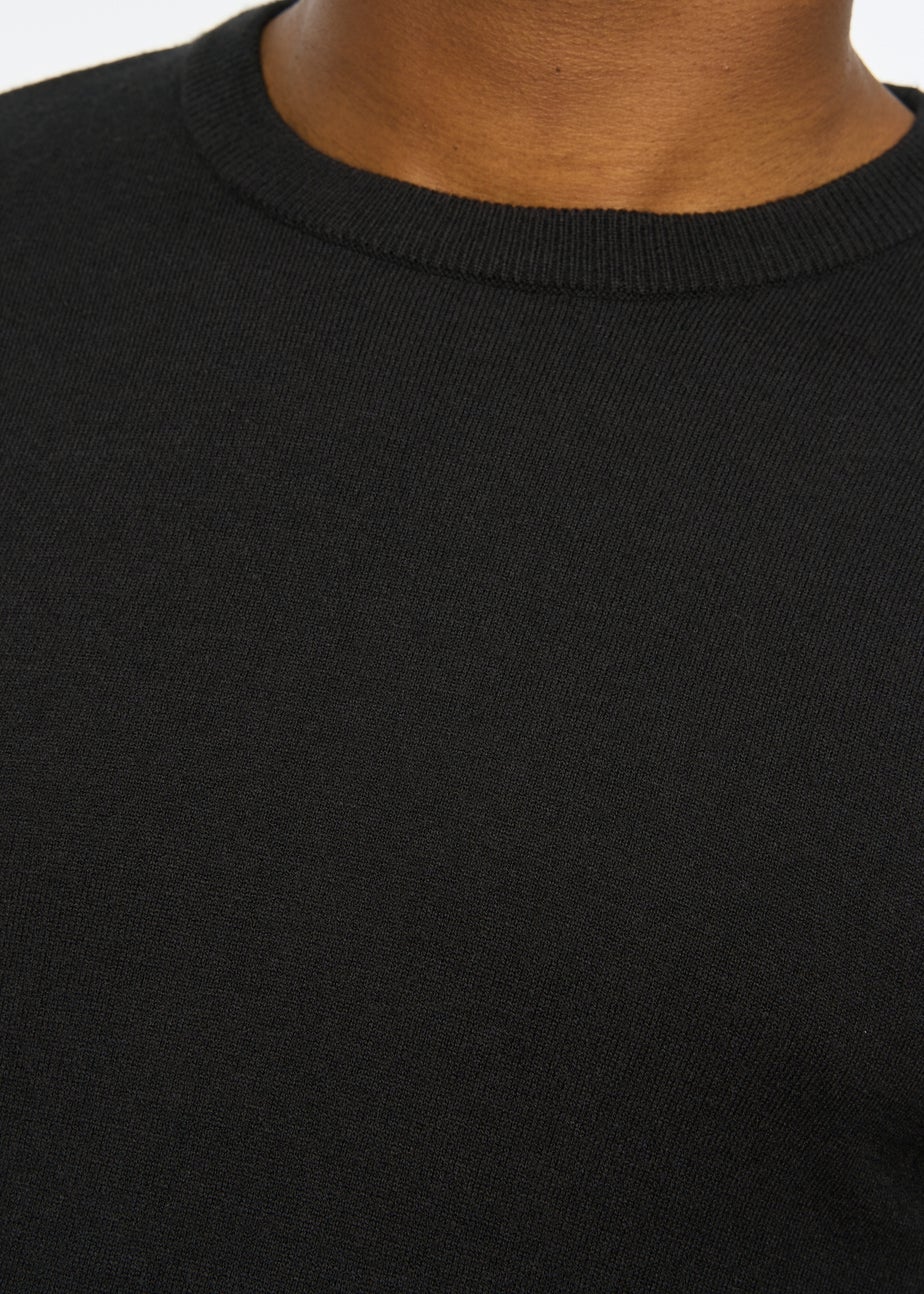 Duck & Cover Black Consenza Knitted Crew