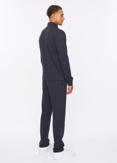 Duck & Cover Navy Tames Zip Thru Sweat