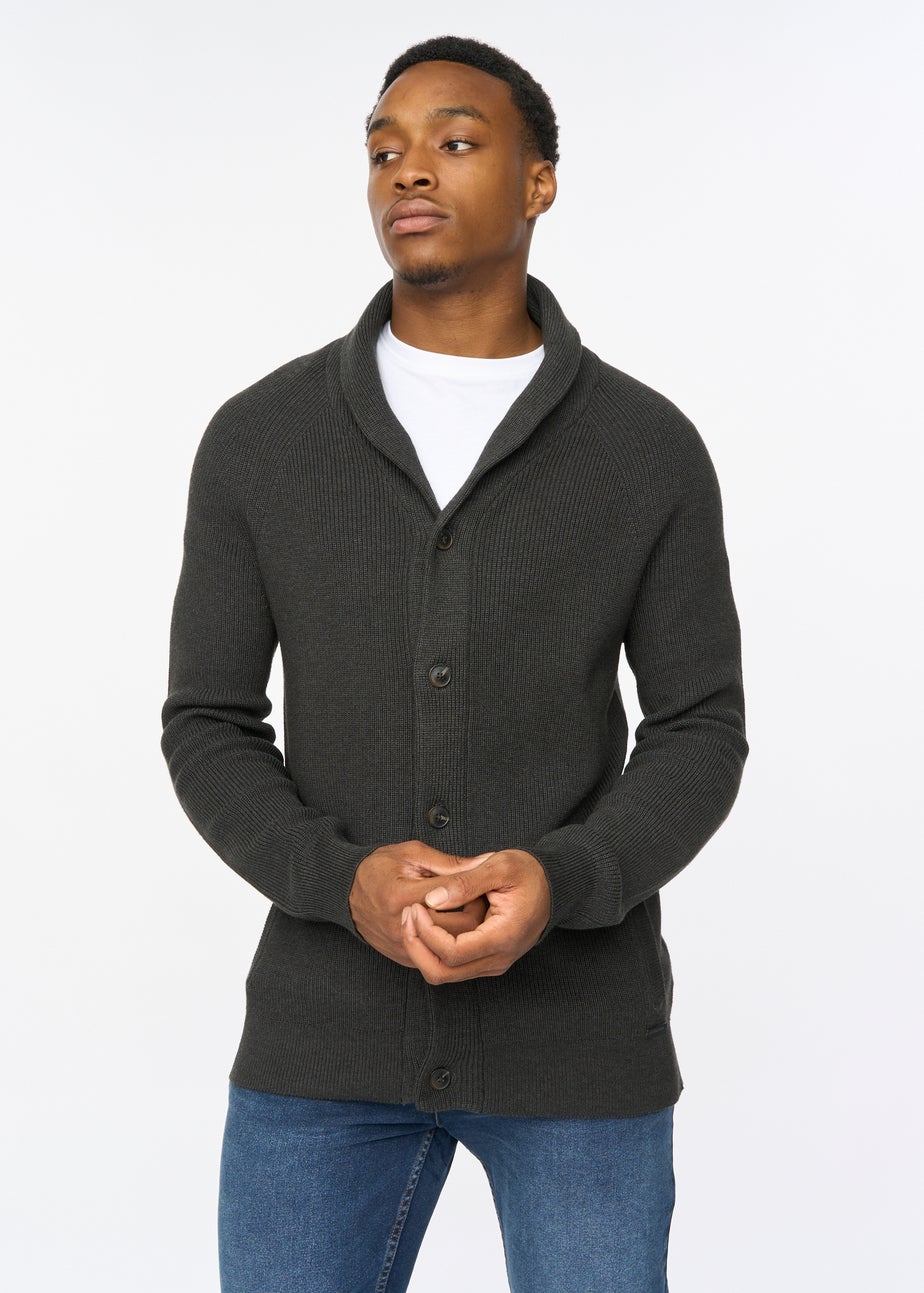 Duck & Cover Charcoal Venosa Cardigan