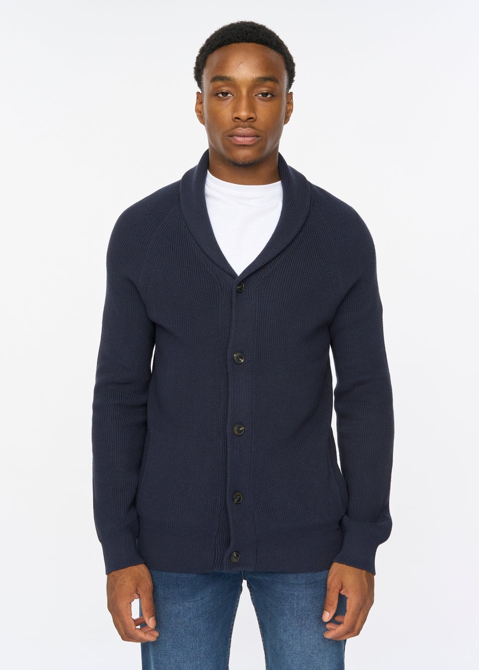 Duck & Cover Navy Venosa Cardigan