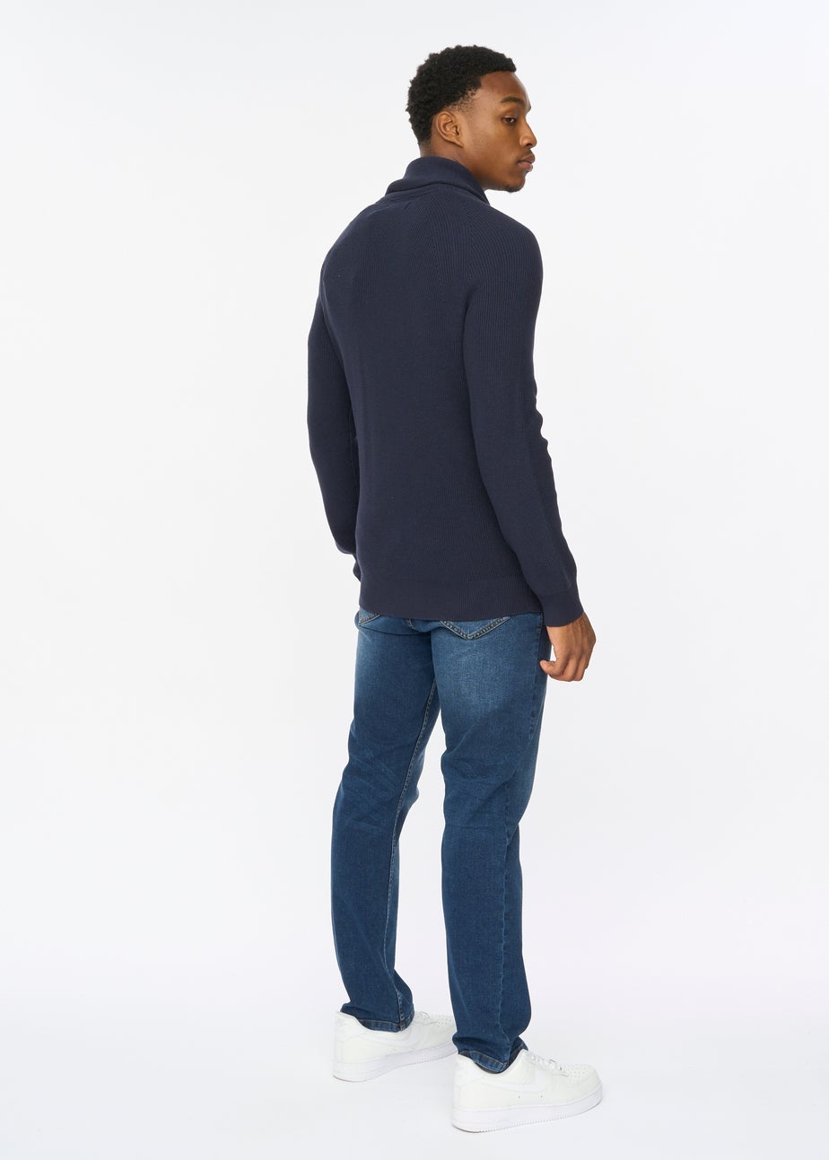Duck & Cover Navy Venosa Cardigan