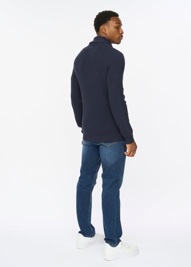 Duck & Cover Navy Venosa Cardigan