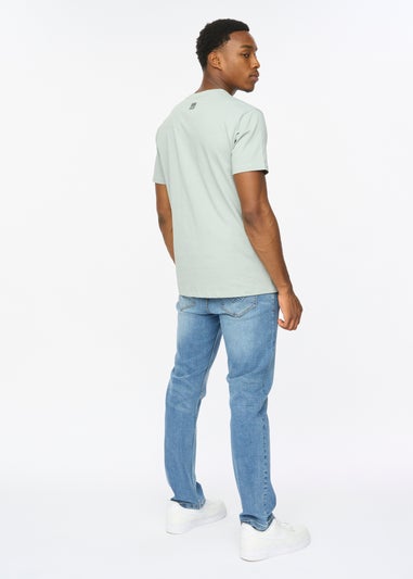 Duck & Cover Steel Blue Trimlines T-shirt