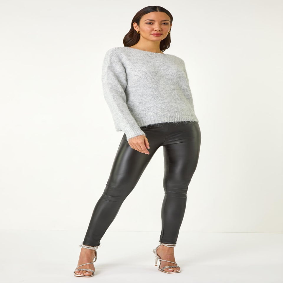 Dusk Light Grey Sequin Bow Cardigan