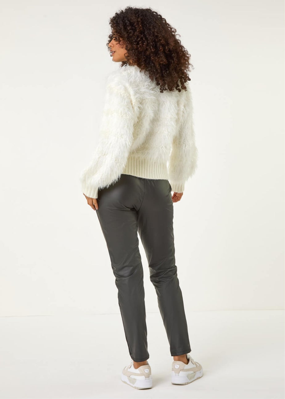Dusk Ivory Fluffy Knit Jumper