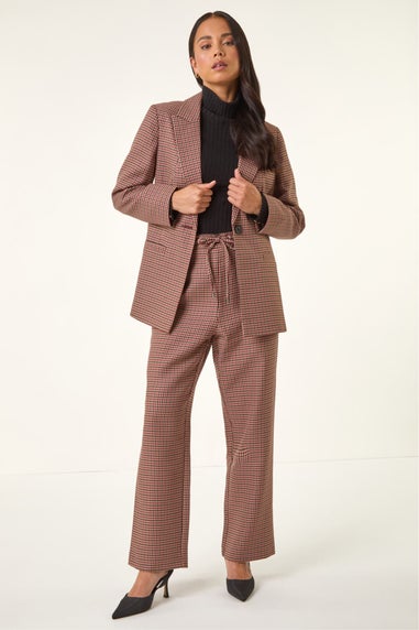 Roman Multi Petite Houndstooth Blazer