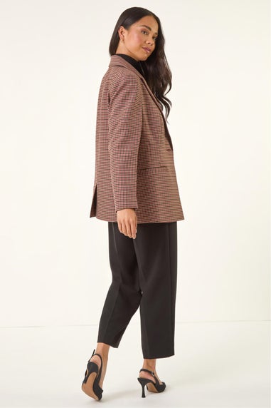 Roman Multi Petite Houndstooth Blazer
