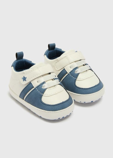 Baby Blue Retro Trainers (Newborn-18mths)
