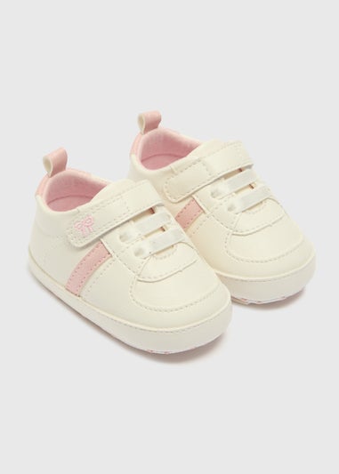 Baby Pink Retro Trainers (Newborn-18mths)