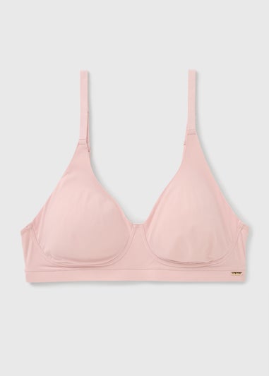 Pink Comfort Luxe Non Wired Plunge Bra