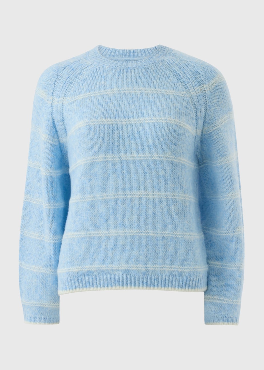 Light Blue Stripe Knitted Jumper