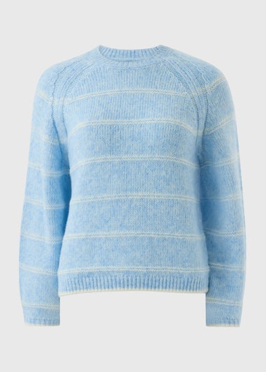 Light Blue Stripe Knitted Jumper