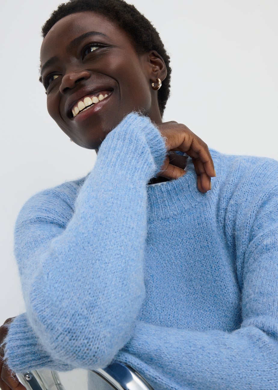 Light Blue Fluffy Lofty Jumper