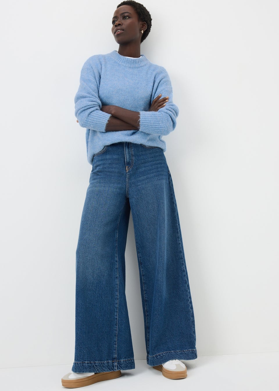 Light Blue Fluffy Lofty Jumper