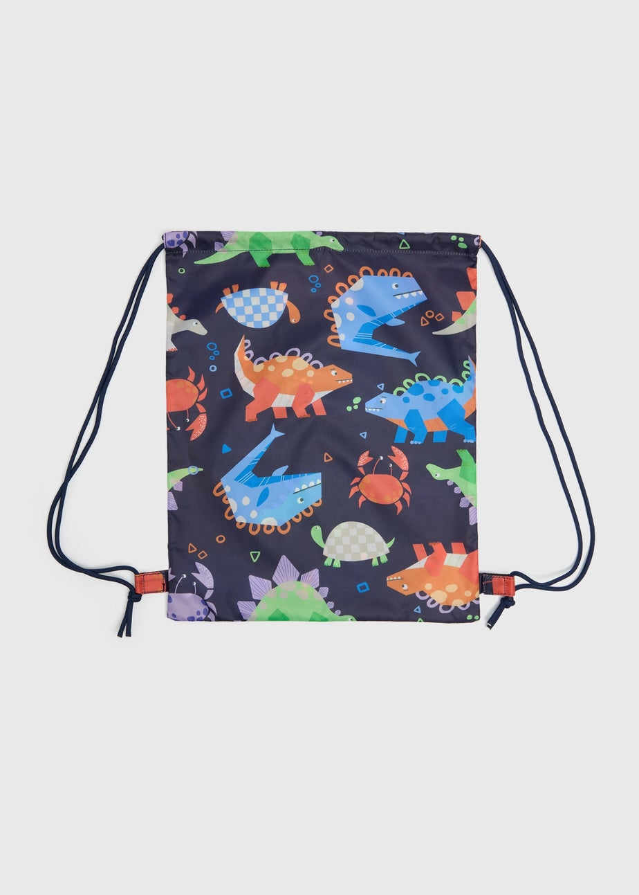 Boys Navy Animal Swimming Bag