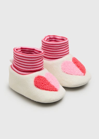 Baby Pink Valentines Sock Boots (Newborn-18mths)