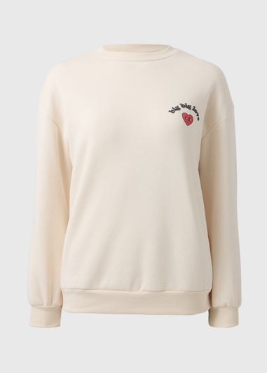 Cream Big Love Mini Me Sweatshirt
