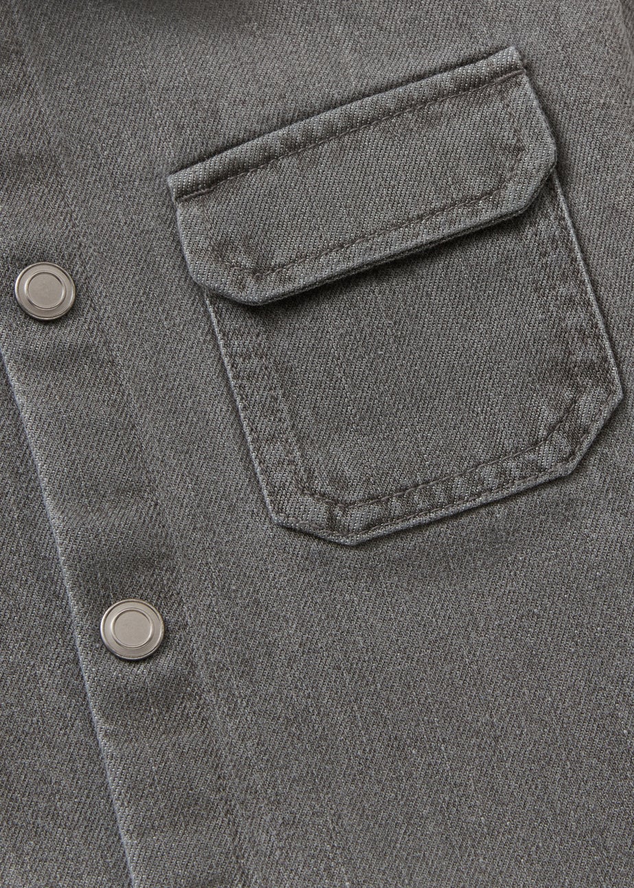 Boys Grey Denim Shacket (1-7yrs)