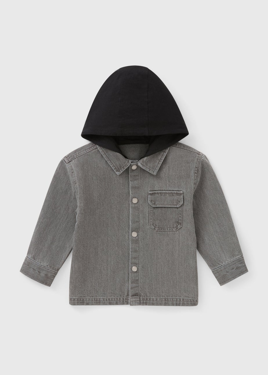 Boys Grey Denim Shacket (1-7yrs)