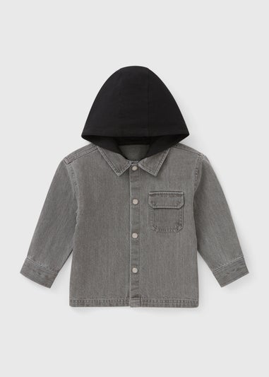 Boys Grey Denim Shacket (1-7yrs)