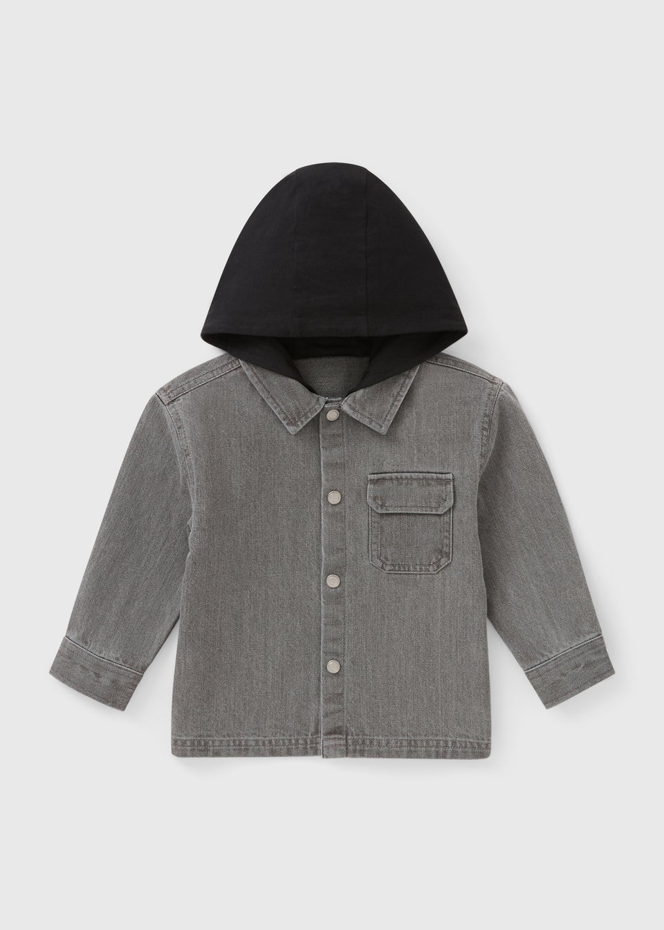 Boys Grey Denim Shacket (1-7yrs)