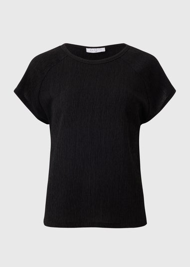 Black Texture Co Ord T-Shirt