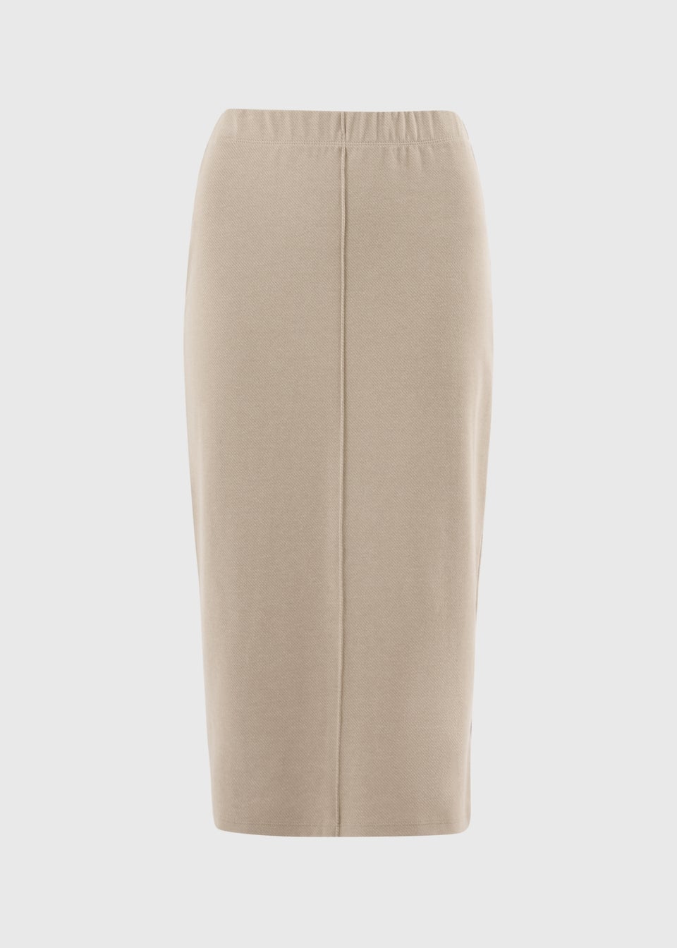 Beige Cosy Midi Skirt