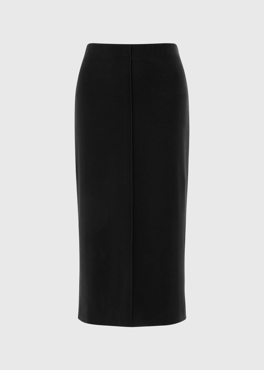 Black Cosy Midi Skirt