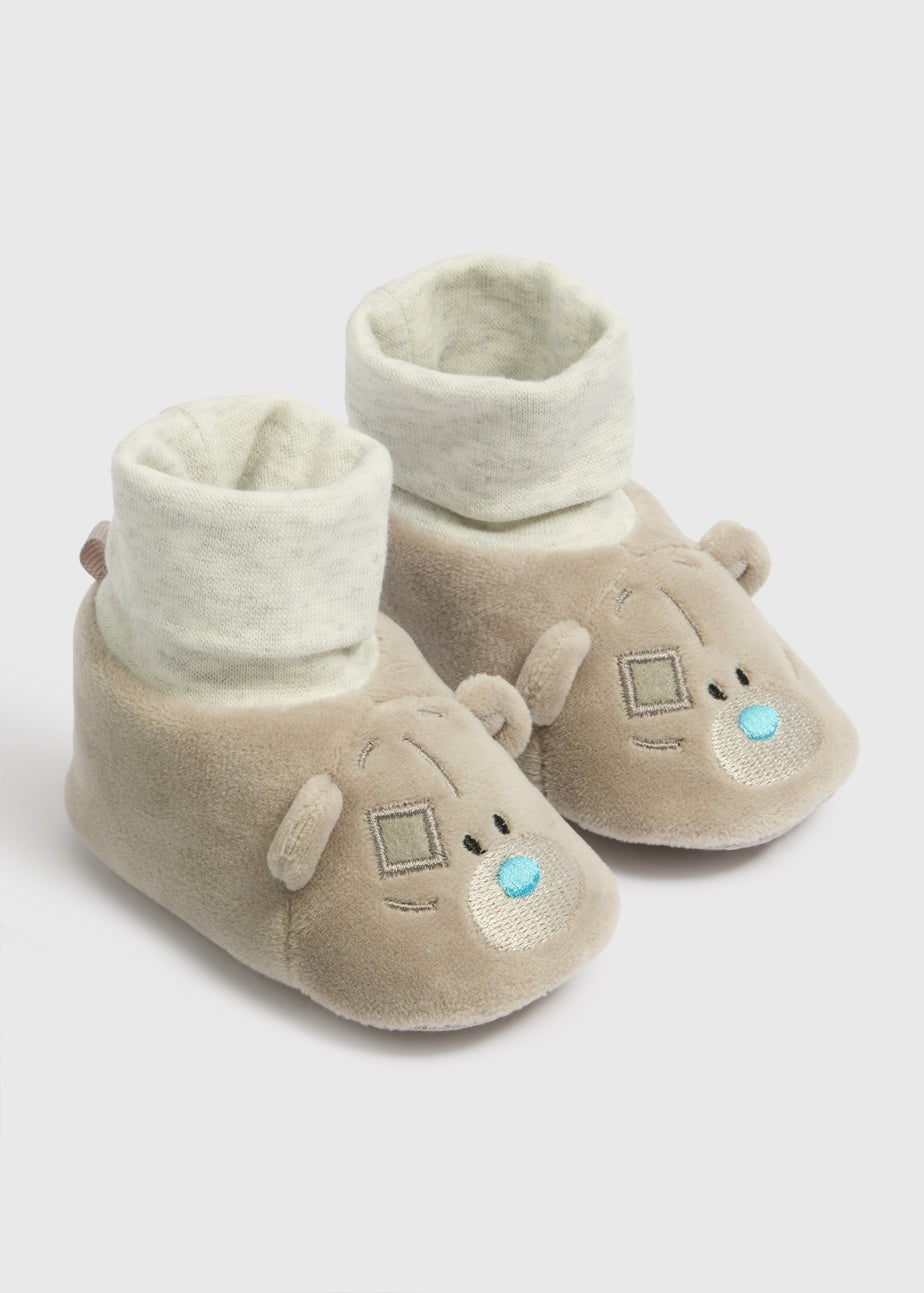 Tatty Teddy Baby Grey Sock Boots (Newborn-18mths)
