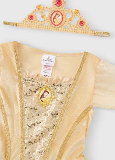 Disney Girls Gold Belle Costume (3-9yrs)