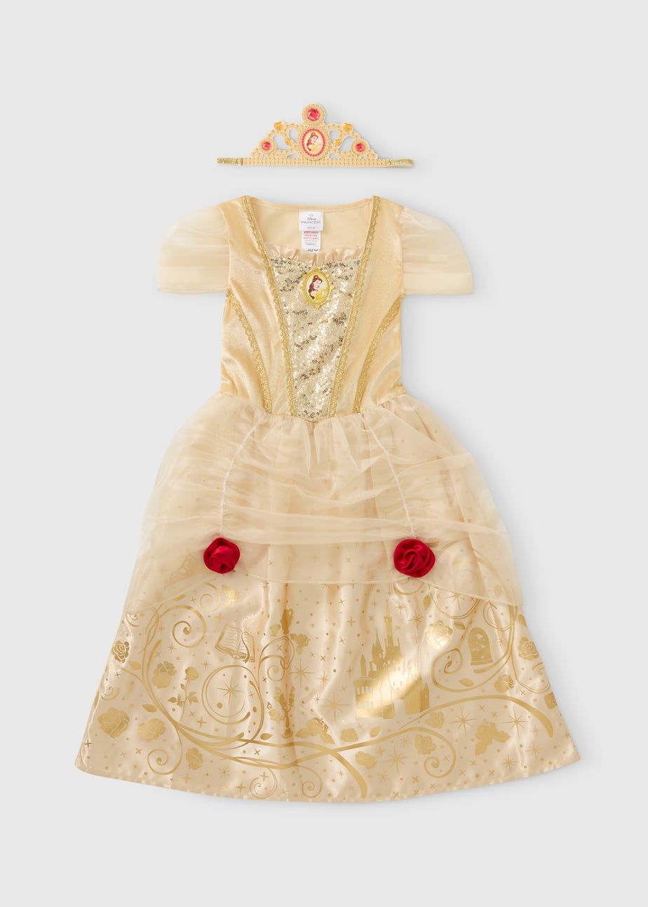 Disney Girls Gold Belle Costume (3-9yrs)