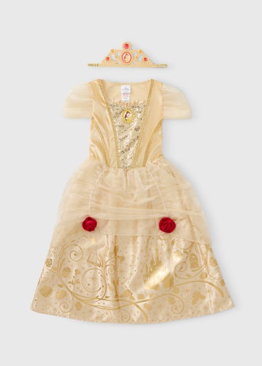 Disney Girls Gold Belle Costume (3-9yrs)