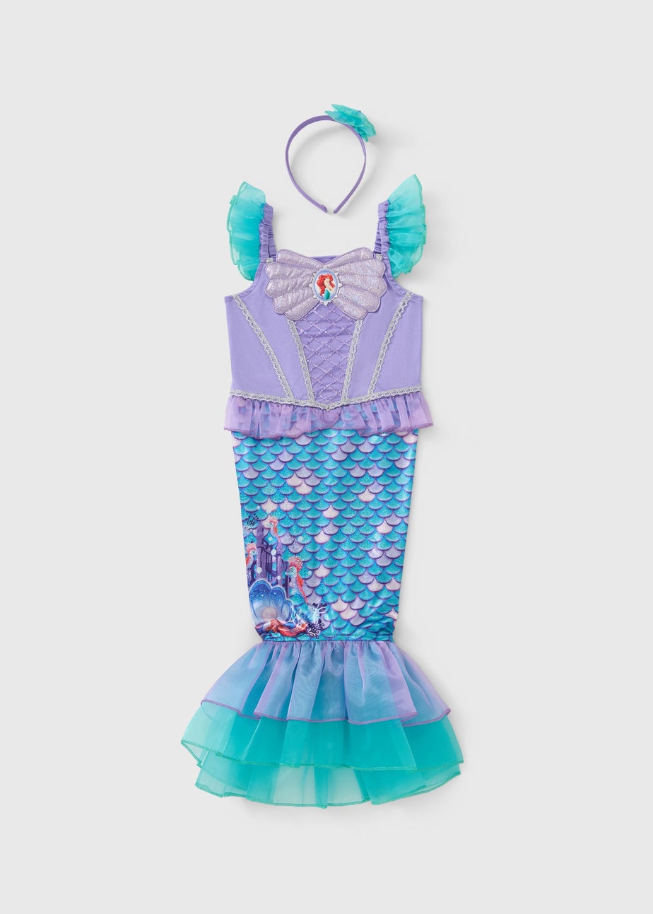 Disney Girls Lilac Ariel Costume (3-9yrs)