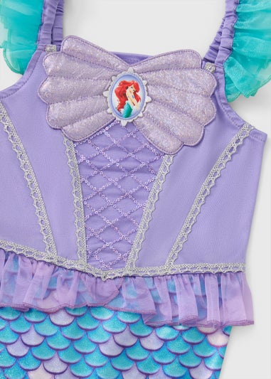 Disney Girls Lilac Ariel Costume (3-9yrs)