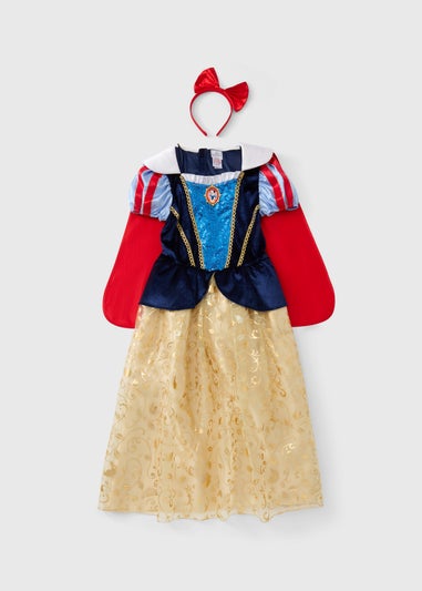 Disney Girls Blue Snow White Costume (3-9yrs)